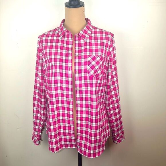 NWOT Eddie Bauer flannel shirt size medium - Picture 1 of 8
